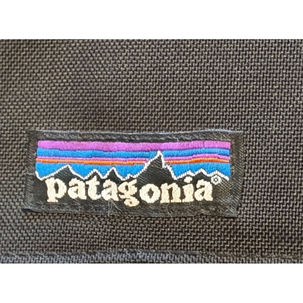Vintage Patagonia x Honest Diaper Messenger Bag‎ Black Reflective RARE Collab
